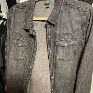 Large gray jean jacket